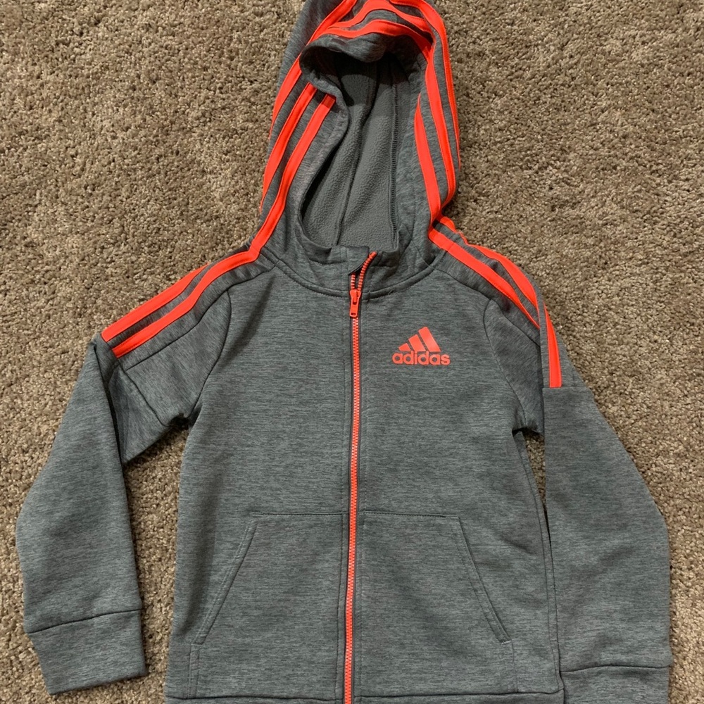 Boys size 5 adidas zip up sweatshirt